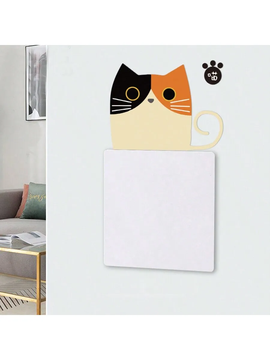 Creative Calico Cat Orange Cat Siamese Cat Detachable PVC Wall Stickers, Switch Stickers, Decorative Beautification Room Sticker
