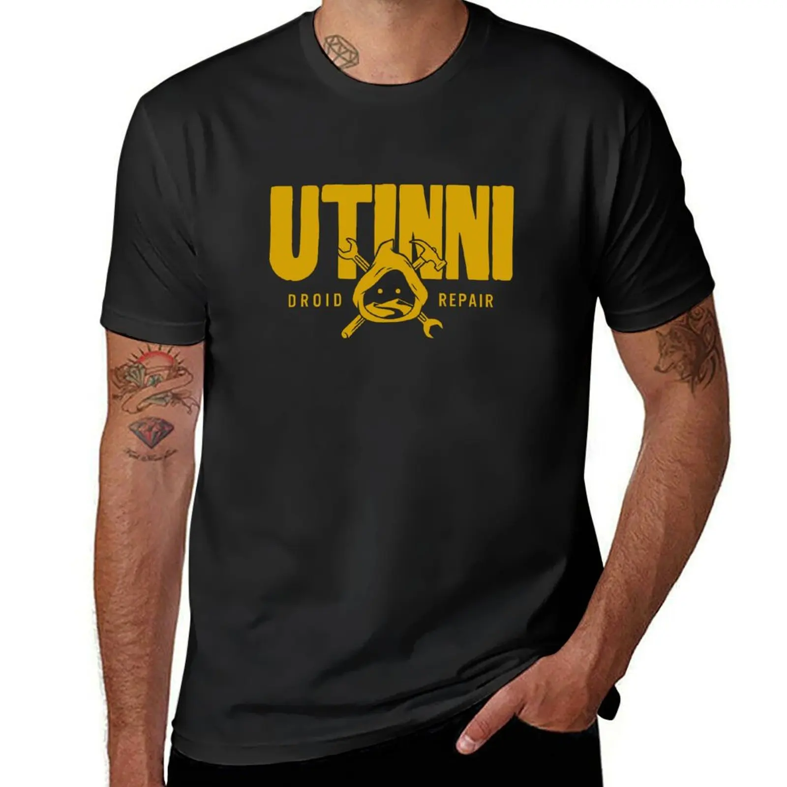 Utinni Droid Repair (Gold) T-Shirt quick-drying Aesthetic clothing animal prinfor boys anime clothes sweat shirts, men