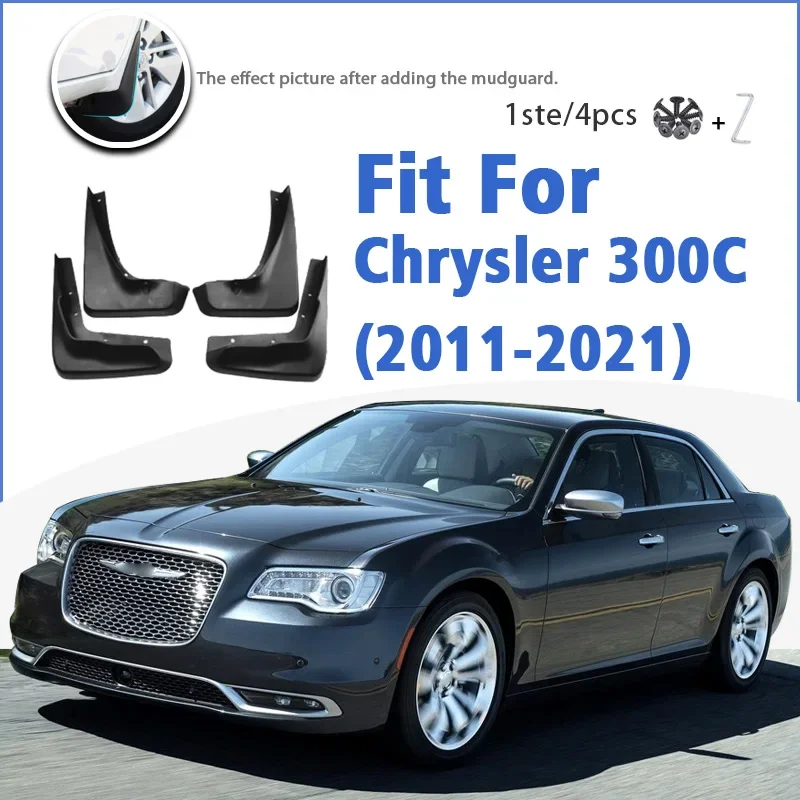 

Mudguard For Chrysler 300C 2011-2021 Front Rear 4pcs Mudflaps Mudguards Car Accessories Auto Styline Splash Guard Fender