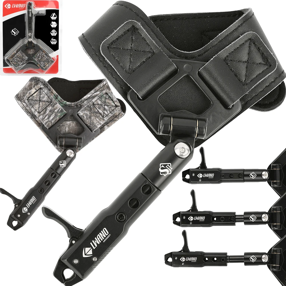 Compound Bow Wrist Release Aid Caliper Strap Index Finger Trigger Aluminum Alloy Archery Shooting Right Left Hand Hunting