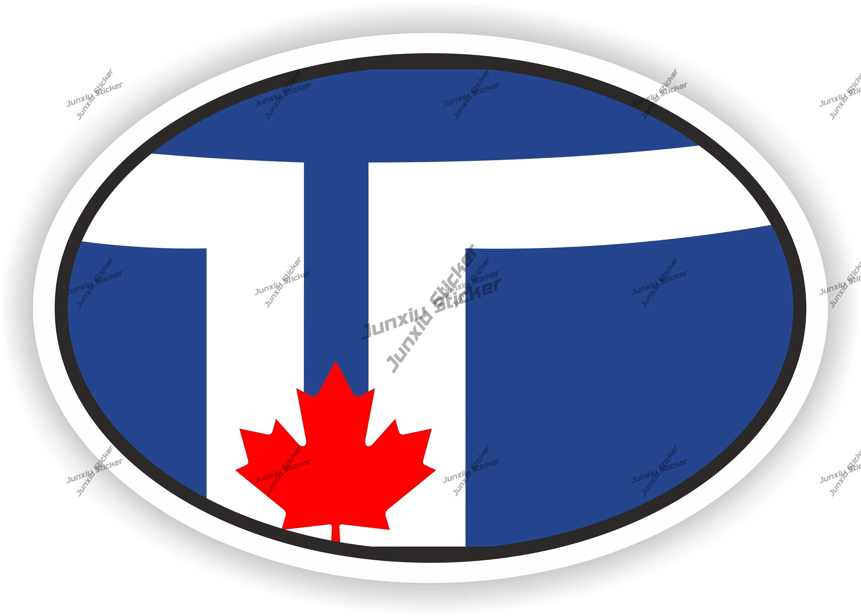 

Toronto Canada Oval Flag Sticker Pvc Boat Accessories Style For Car Stickers And Decals For Vehicle Cover Scratches Decor Graphi