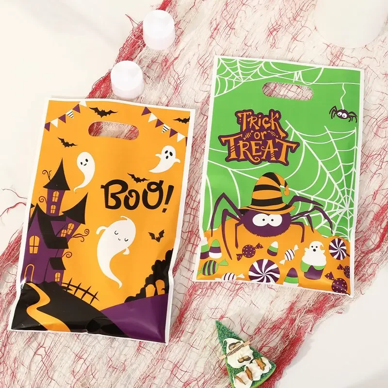 10/20/50pcs Scary Pumpkin Ghost Witch Halloween Candy Gift Bags Trick or Treat Bags for Halloween Party Decorations Supplies