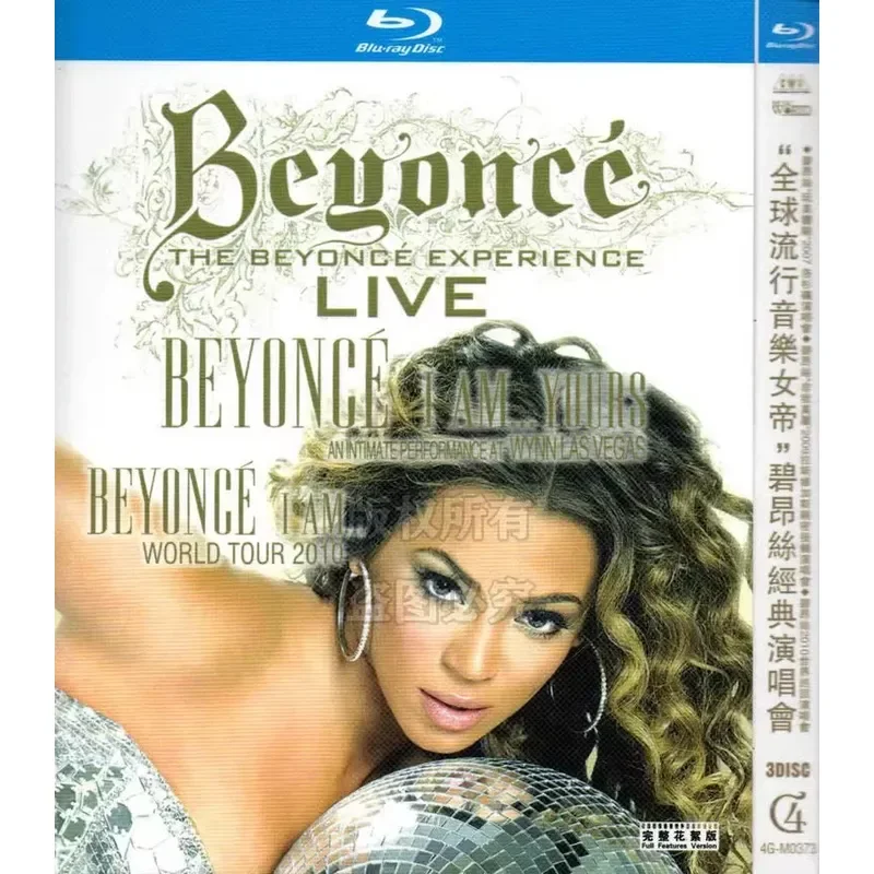 Beyonce 07 09 10 Three Classic Personal Concerts High Definition BD Blu Ray 3 Discs