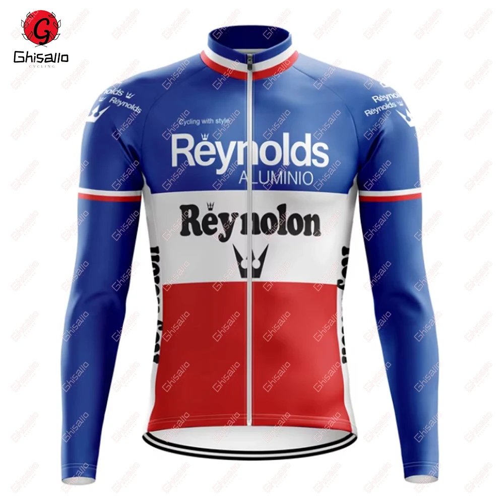 Retro Cycling Jersey for Men MTB Jersey, Bicycle Team Cycling Shirt, Long Sleeve Bike Wear, Premium Cycle Clothes, New, 8 Styles