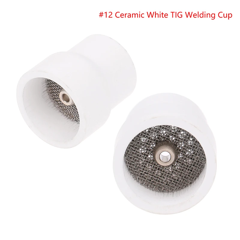 12#&16# White Ceramic Nozzle Alumina Cup For WP9/20/17/18/26 Tig Welding Torch Cup