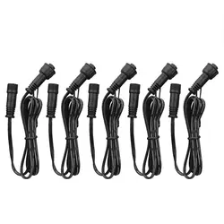 Extension Cord Black Outdoor 2PIN Cable With Male and Female Connectors IP67 1Meter/PCS For LED Deck Underground Floor Lights