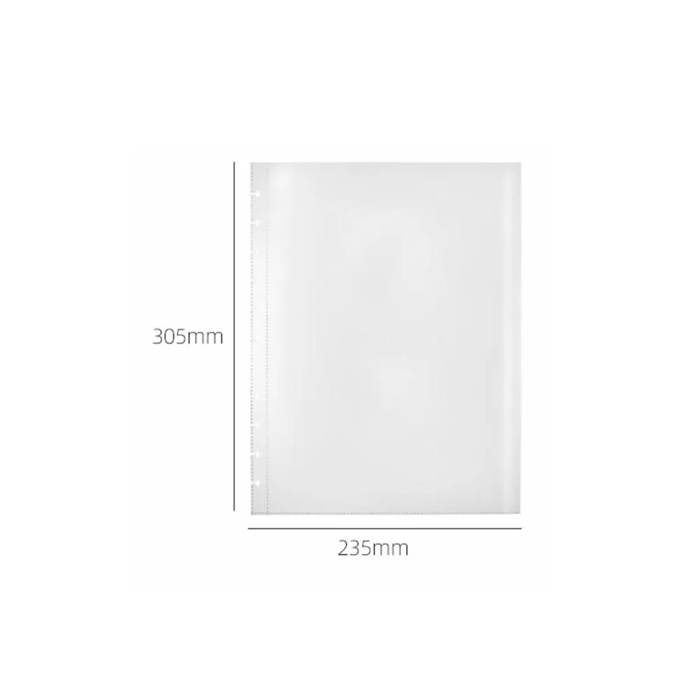 

Creative Insert Page Pocket for A4 Paper Sturdy Lightweight Binder Page Protector Multi-Functional File Organizer Ideal for Kids