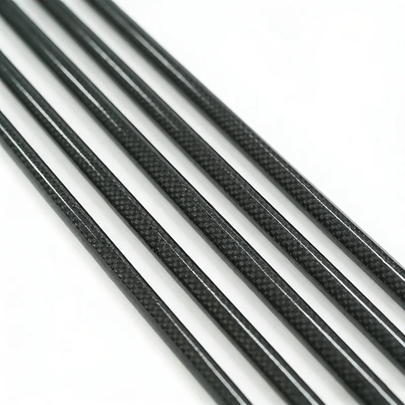 Tube en fibre de carbone 3K 40/50/60/70/80 mm, longueur personnalisée, grand diamètre, tube de tige super léger et résistant