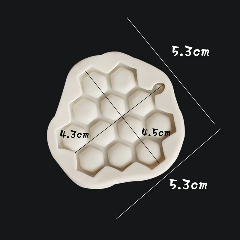 قالب سيليكون DIY للكعك على شكل قرص العسل، كعكة الفوندان، الشوكولاتة، الصابون، الحلوى، البسكويت، السكر، ملحقات المطبخ الخبز 1 قطعة