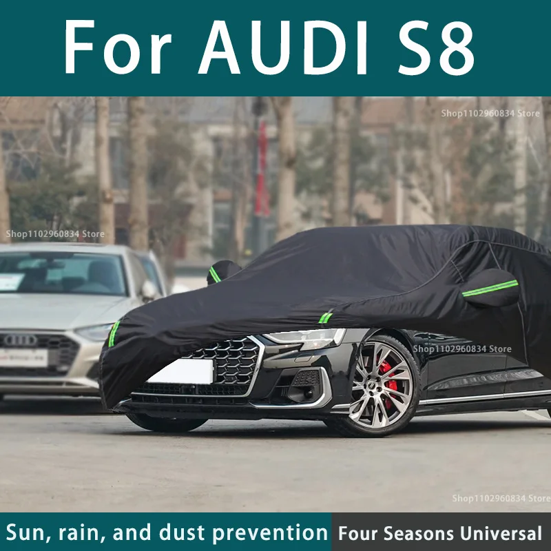 

FOR Audi S8 Exterior Car Cover Outdoor Protection Full Car Covers cooling Cover Sunshade Waterproof Dustproof car Accessories