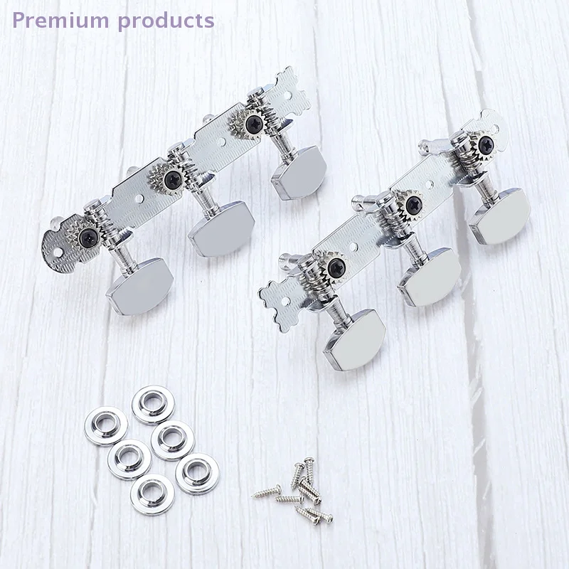 1 Buah Aksesori Gesper Senar Gitar, 6 Buah, Paku Penyetel Senar Gitar, Penyetel Tiga, Suku Cadang Pengganti Gitar Tiga Baris