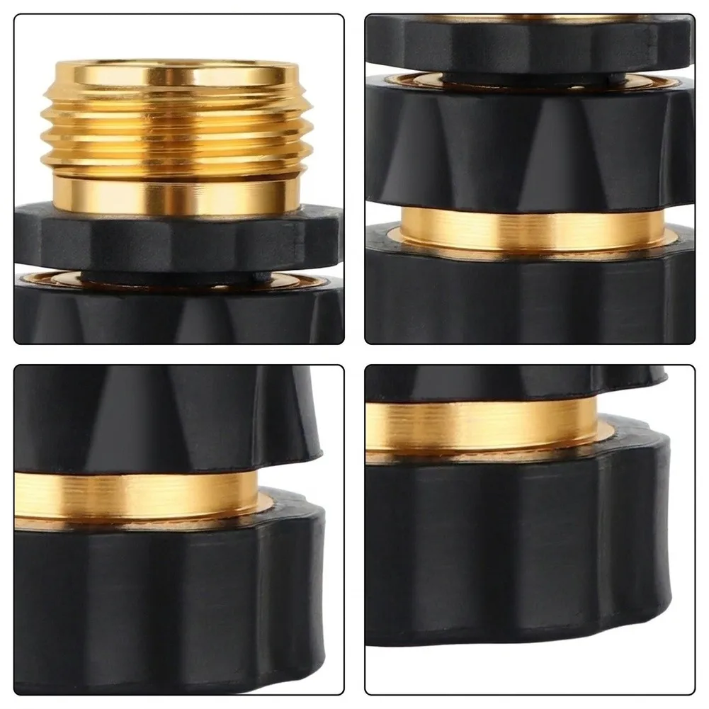 3/4 Inch Quick Connect Fitting Set with Rubberized Grips for Easy Use with Water Pipes and Sprinklers 3/4 Inch