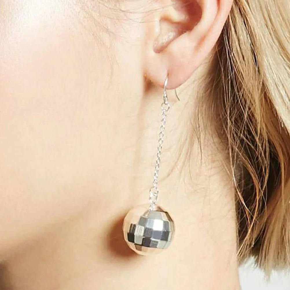 

2 Pairs Disco Earrings Fancy Adults Woman Party Accessoires Boho for Women Pendant