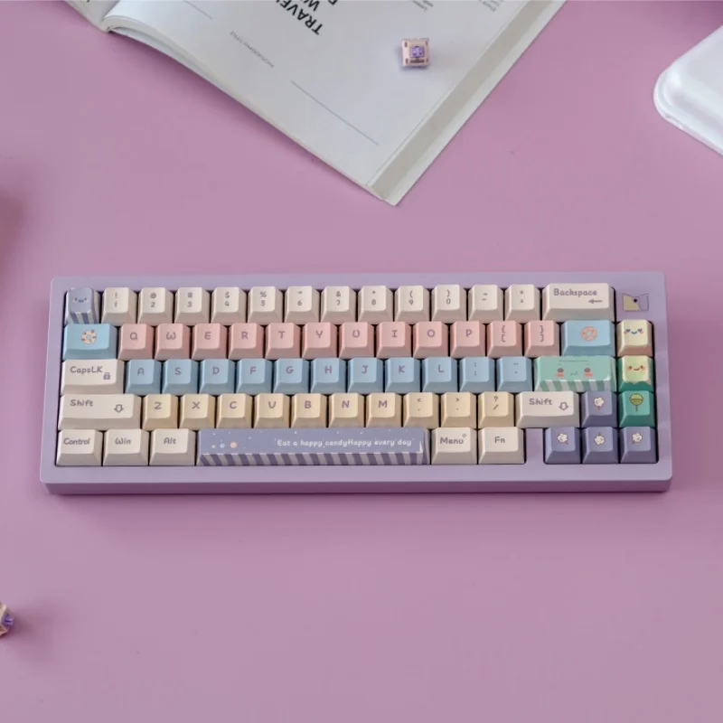 

150 Keys GMK Candy Nut Key Cap PBT Cherry Profile Thermal Sublimation Mechanical Keyboard for Customization