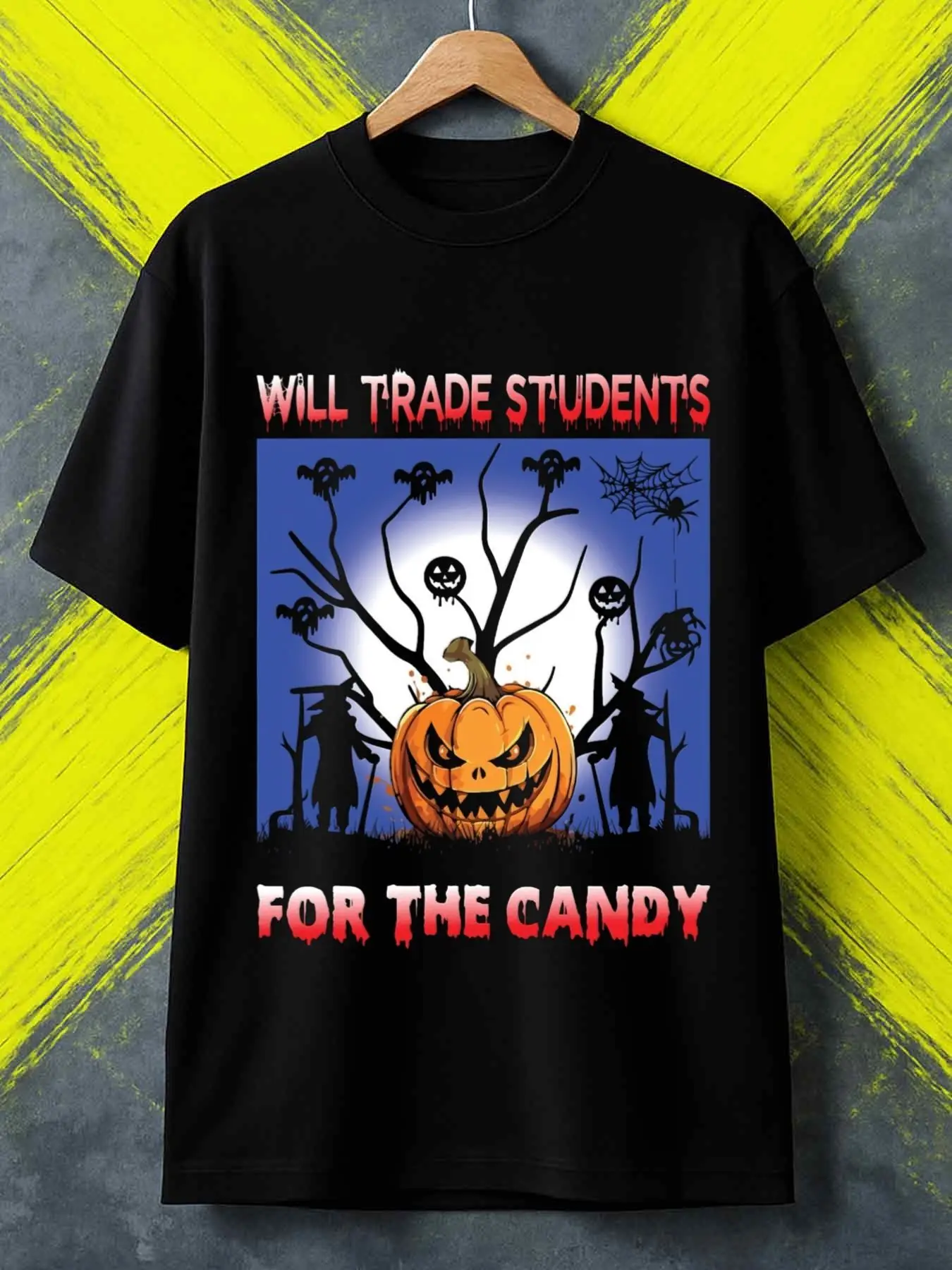 

Top Pick Local1 Pack Men's 180gsm 100% Cotton Classic Halloween T-Shirt