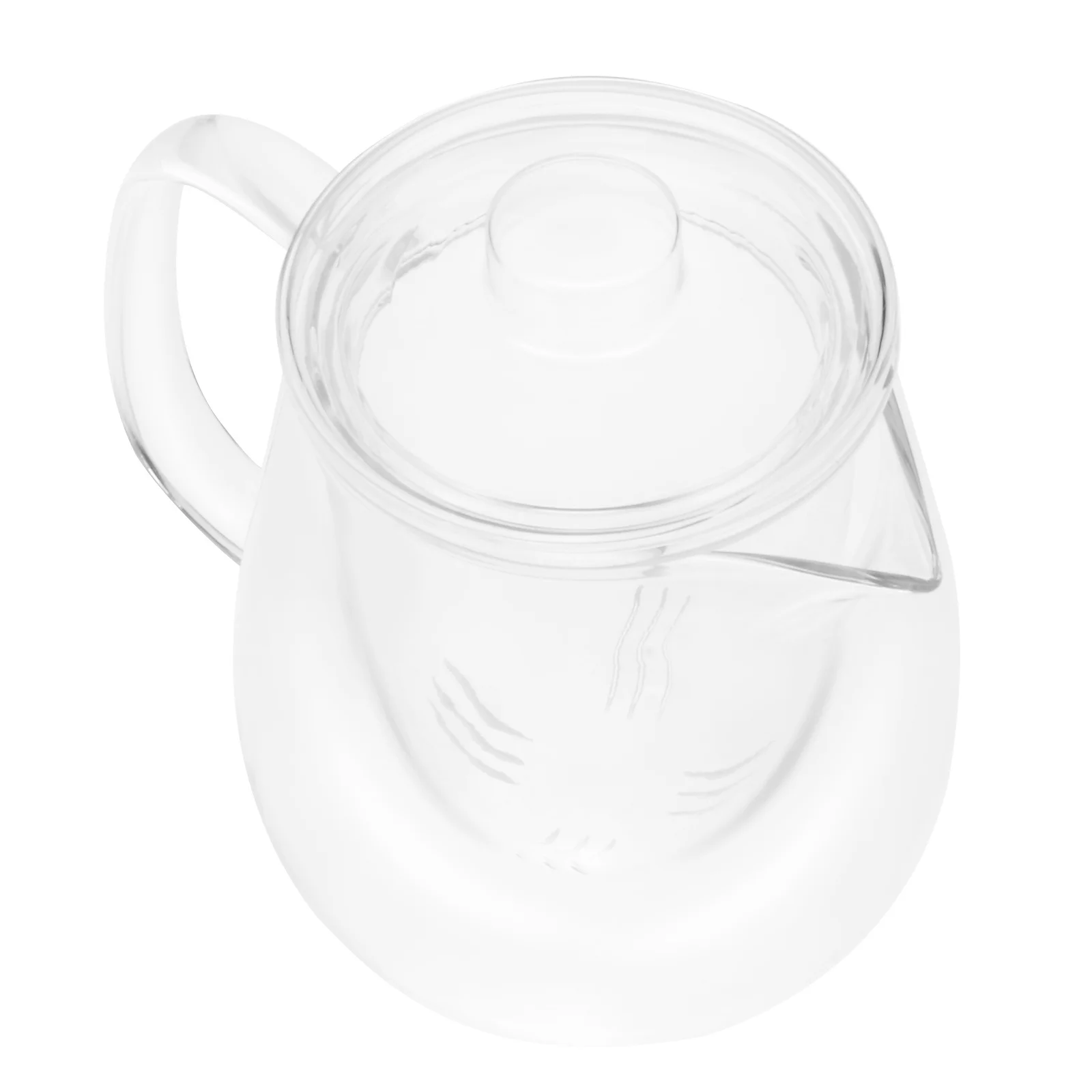 

1Pcs Transparent Heat Resistant Glass Teapot Smooth Pour Spout Easy Infuser Practical Home Gift