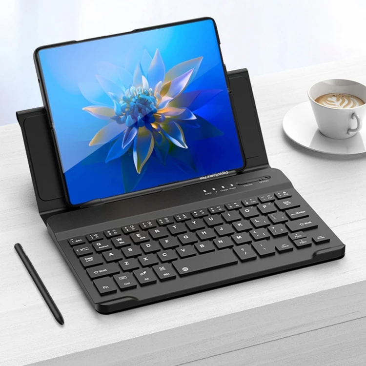 

GKK Magnetic Folding Wireless Mobile Phone Keyboard with Leather Case and Pen for Huawei Mate X2