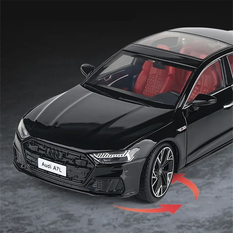 

1:32 2022 AUDI A7 Alloy Car Model Diecast Metal Toy Vehicles Car Model High Simulation Sound and Light Collection Childrens Gift