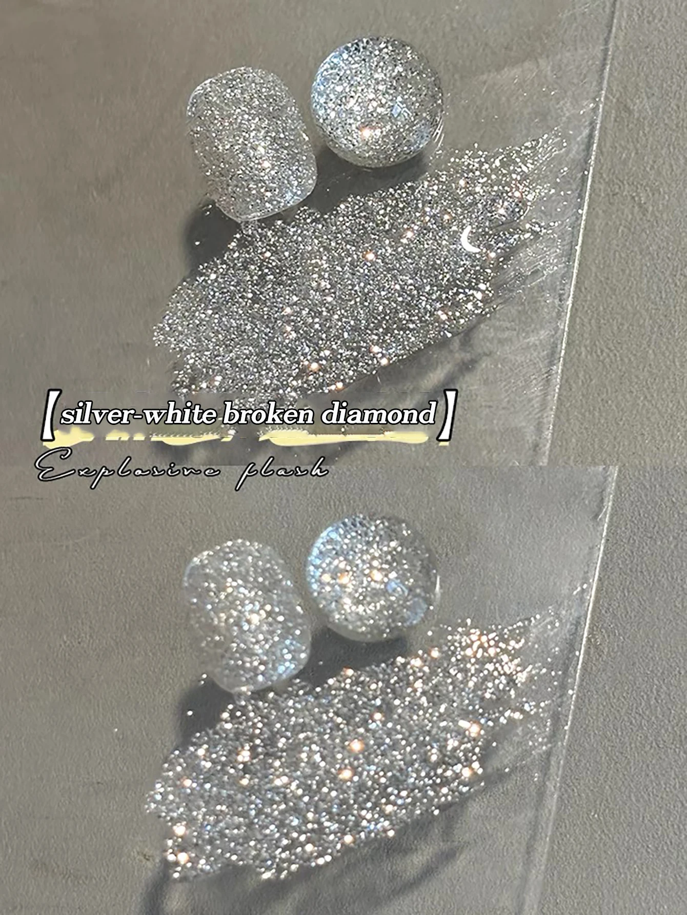 Zestaw żeli do paznokci WS 4-kolorowy 10 ml, błyszczący, z efektem brokatu, półtrwały, do zdobienia paznokci, utrwalany w lampie UV/LED, do użytku w salonie paznokci lub do samodzielnego użytku.