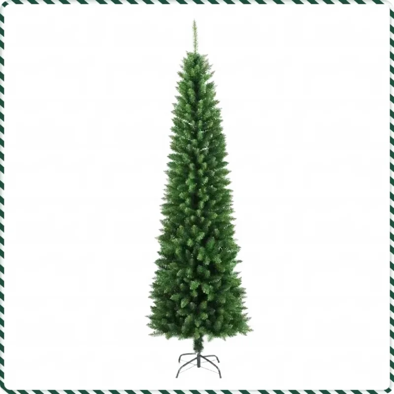 

Artificial Christmas Tree PVC Pointy Green Christmas Tree 1.2m to 2.4m Home Christmas Party Atmosphere Decoration