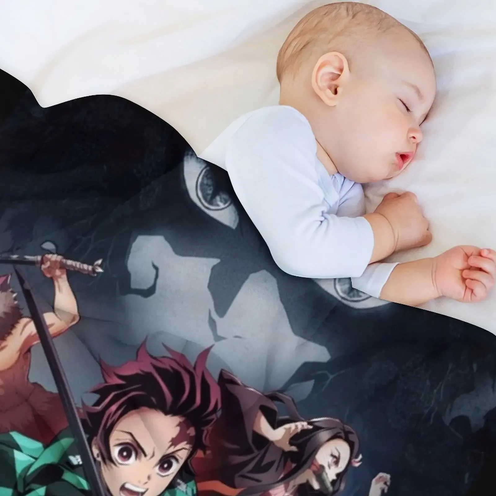 demon slayer Throw Blanket Personalized Gift Multi-Purpose blankets and throws Polar Blankets