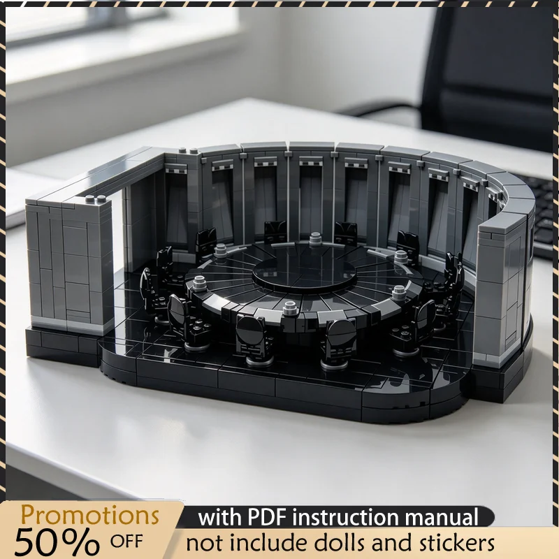1155PCS MOC Star Battle Conference Room Diorama Scene Model Building Blocks DIY Assembly Toy Adult Collector Desktop Decoration