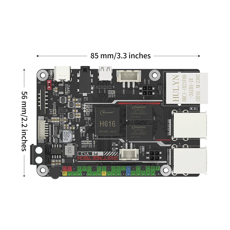 Imagem -05 - Bigtreetech-placa Quad Core para Impressora 3d Klipper Btc pi V1.2 Cortex-a53 2.4g Wifi 40pin Gpio vs Raspberry pi 3b Laranja pi Diy