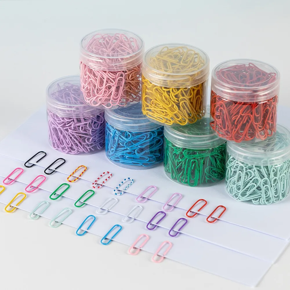 Office 28mm Paperclips Color Folder Simple Anti-rust Paper Clips