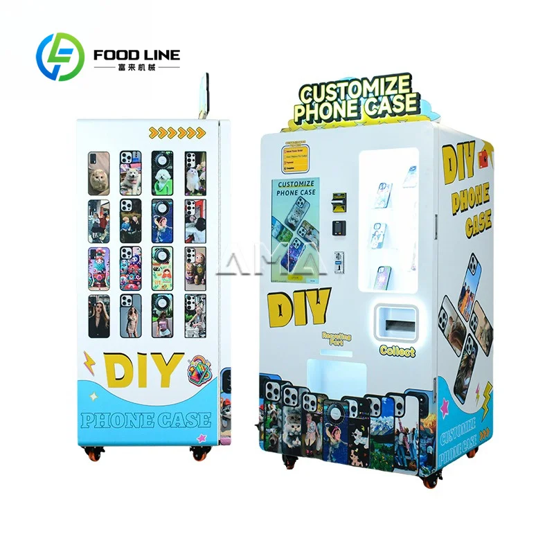 Phone Case Vending Machine Factory Direct Automatic DIY Self Service Mobile Case Printing Kiosk FL Customized Wholesale