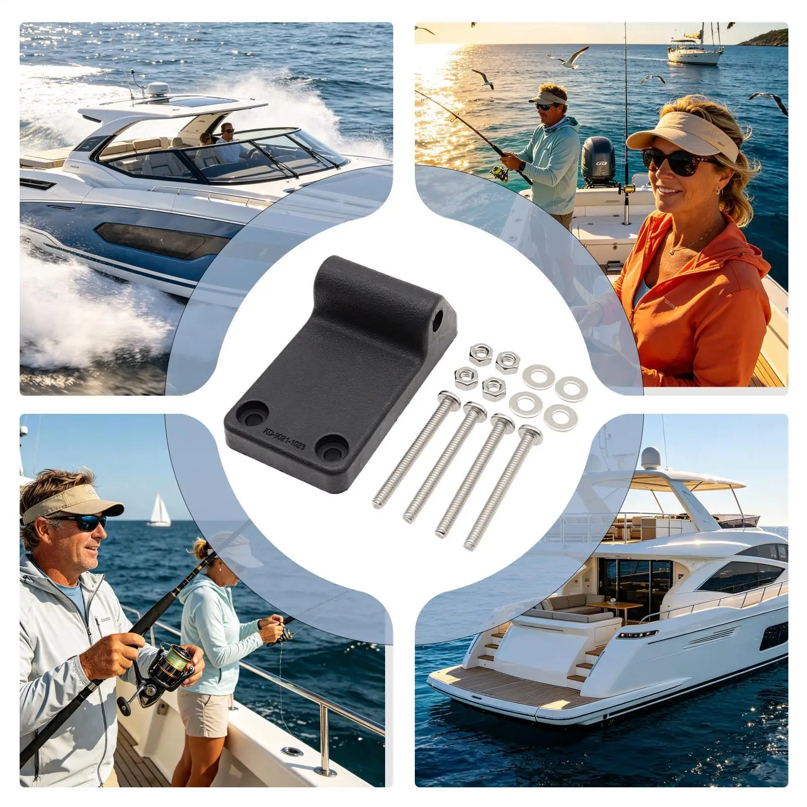 Downriggers Mounting Bracket Tilt Boat Parts Bracket Downriggers Base Mounting For Kayak Pontoon Camping Marine Lake Outdoor