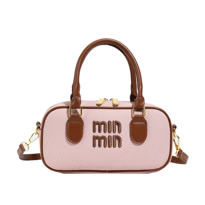 2025 Nuevo bolso de diseño de alta gama, bolso Boston retro, bolso, bolso bandolera de un solo hombro para mujer