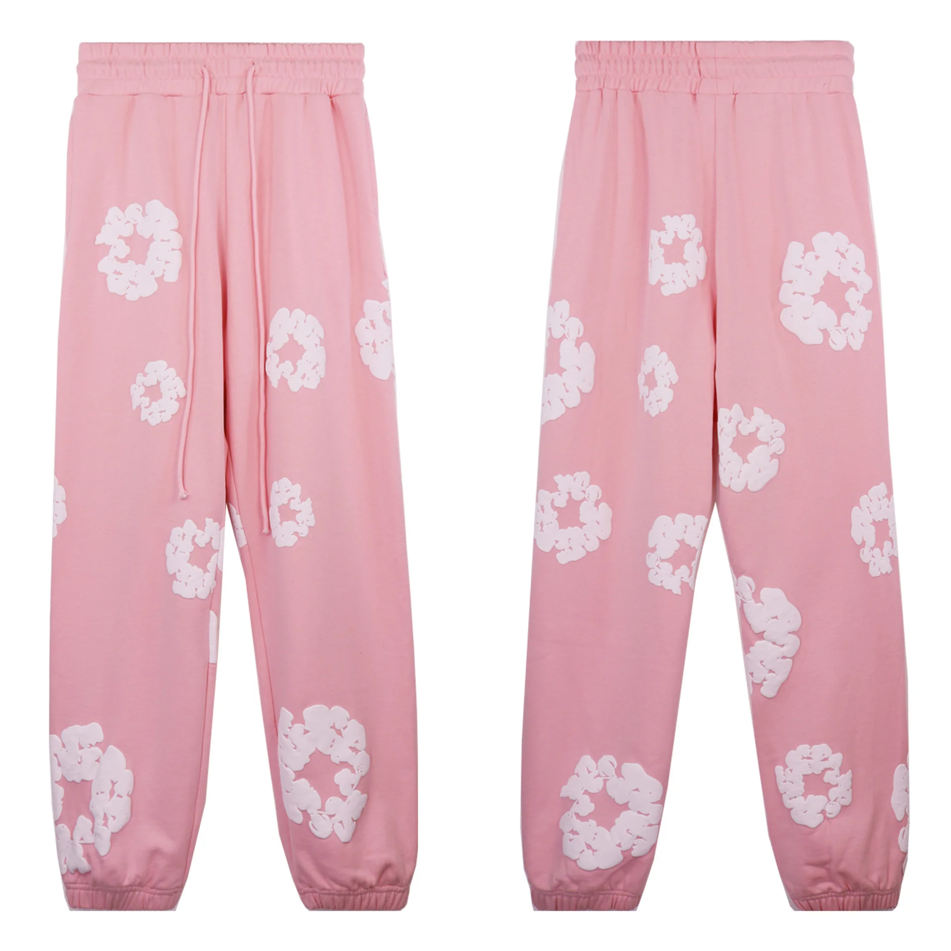 Autumn Winter New Womens Mens Fleece Sweatpants Street Hip Hop Printed Jogging Pants
