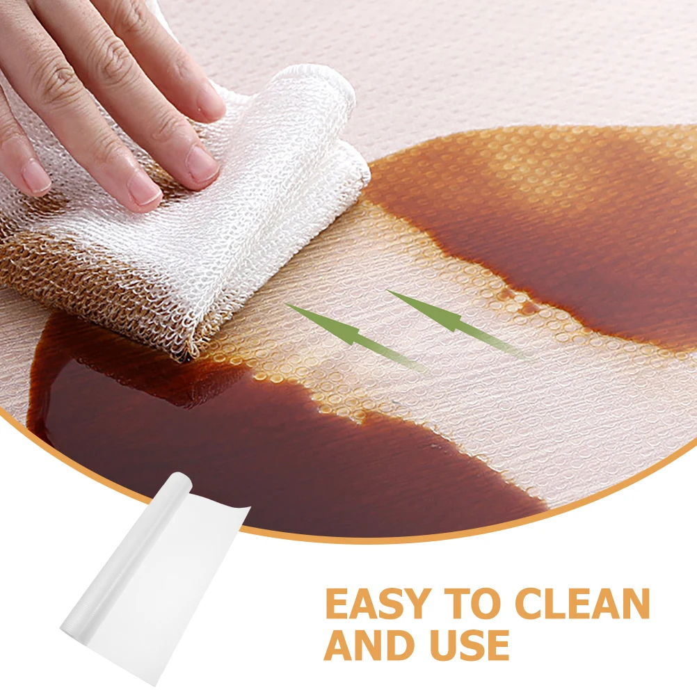 

1 Roll Kitchen Shelf Liner Non Adhesive Cabinet Liner Oil Proof Drawer Mat for Home Storage Organization Protection
