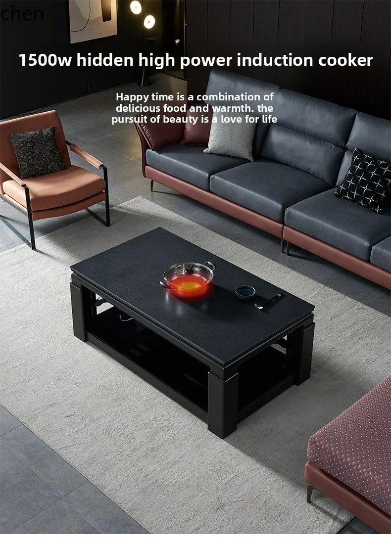ZML heating electric heating table lifting coffee table roasting table electric heater living room roasting stove