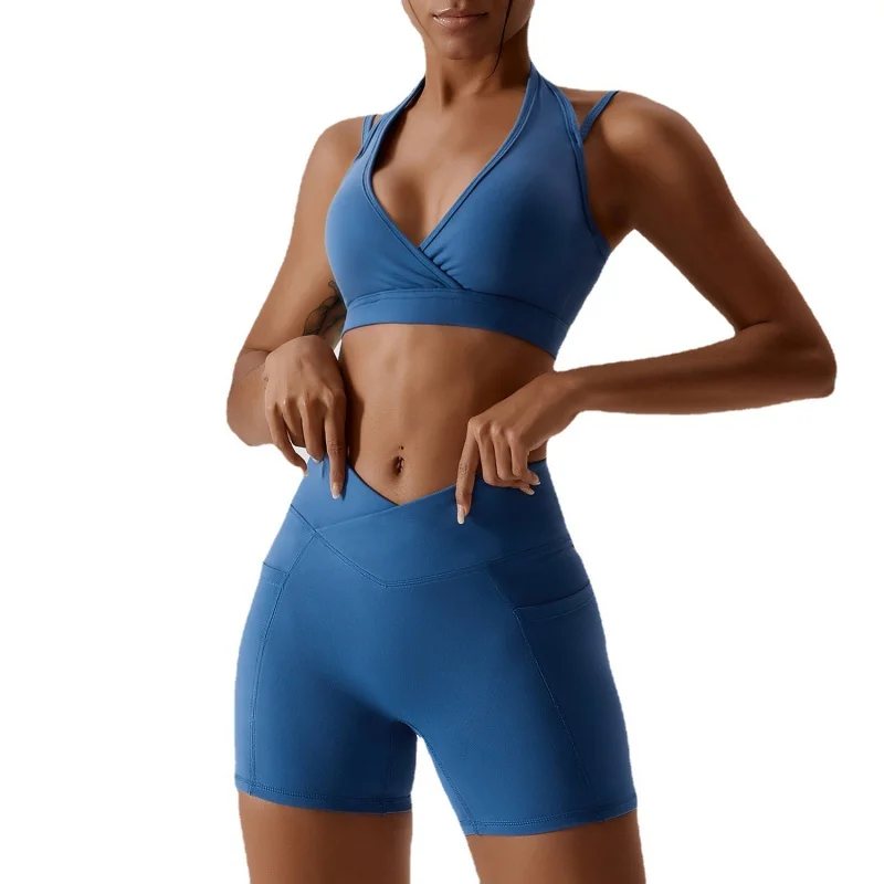 

Nude Feel Yoga Clothes Women's Hip Lift Quick-Drying Breathable Skinny Running Suit Sports Back Shaping Workout Clothes