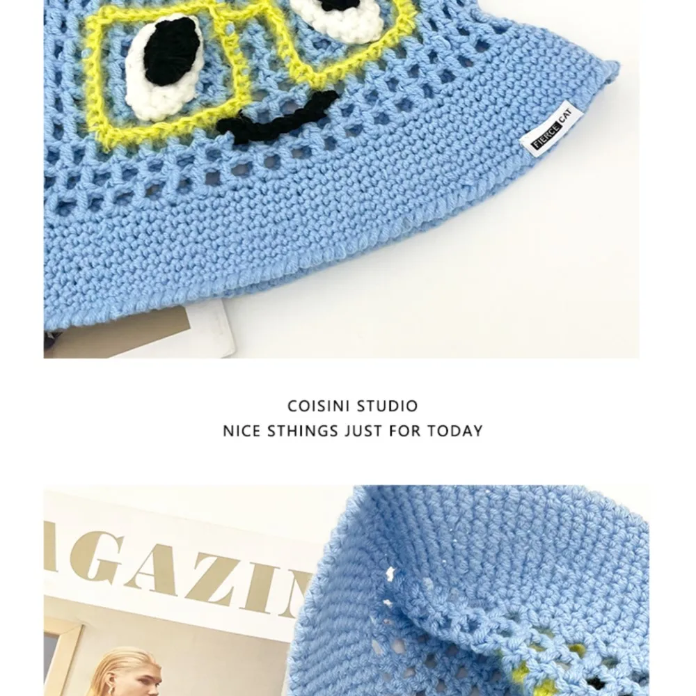 Head Cap Hugger Toque Stocking Watch Cute Cherry Woolen Hat Children Summer Women Girl crocheted Fisherman 2M68