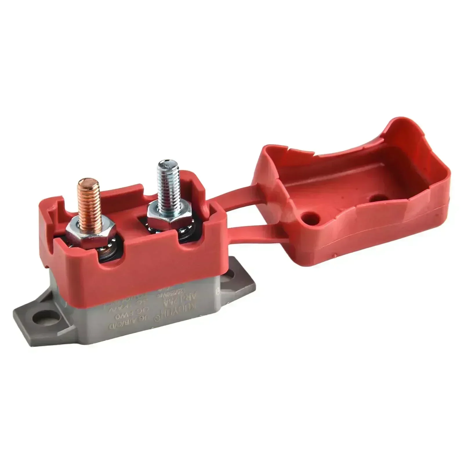 

Set of 2 Automatic Reset Circuit Breakers for 12V/24V For Battery Charging Includes Protective Covers and Installation Hardware