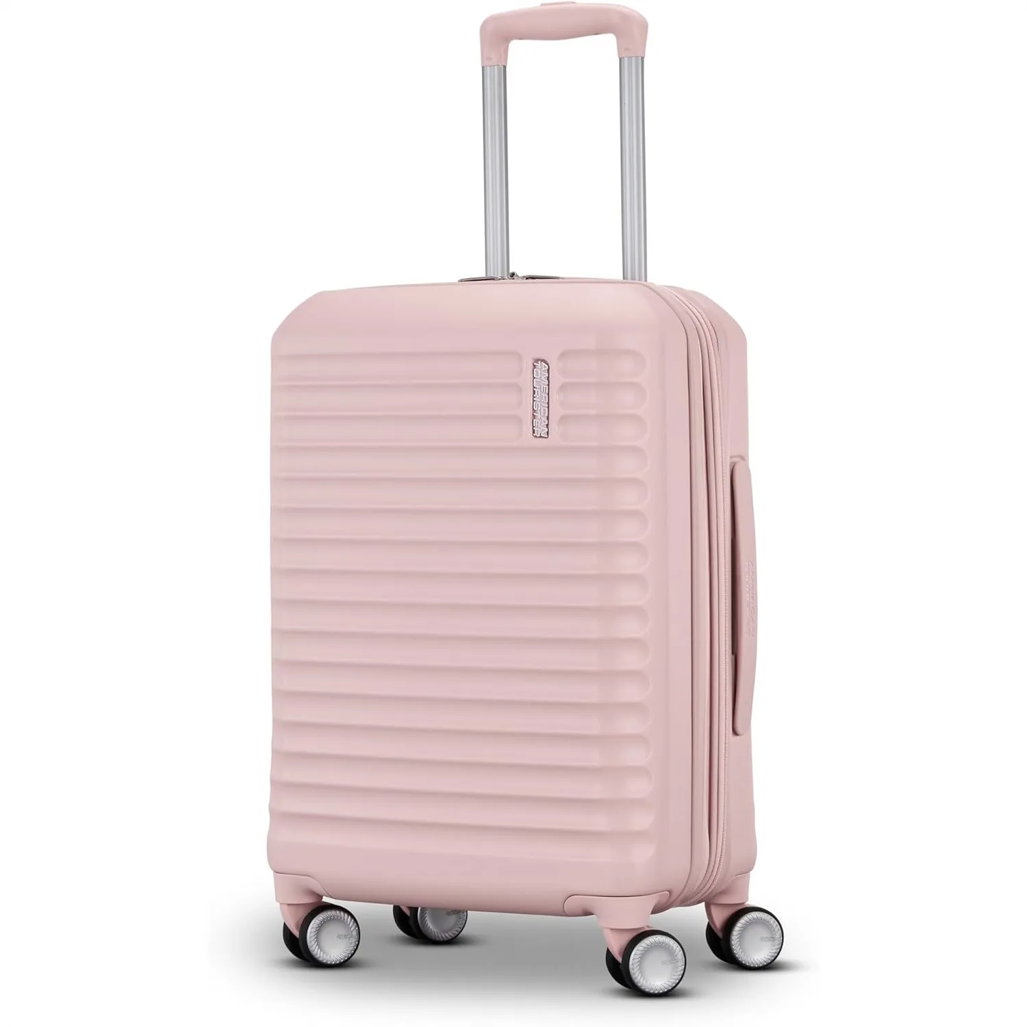 

Hardside Carry-On Spinner with 360° Wheels, Airline Approved, Expands 1.5", RightHeight Handle, Pink Blush