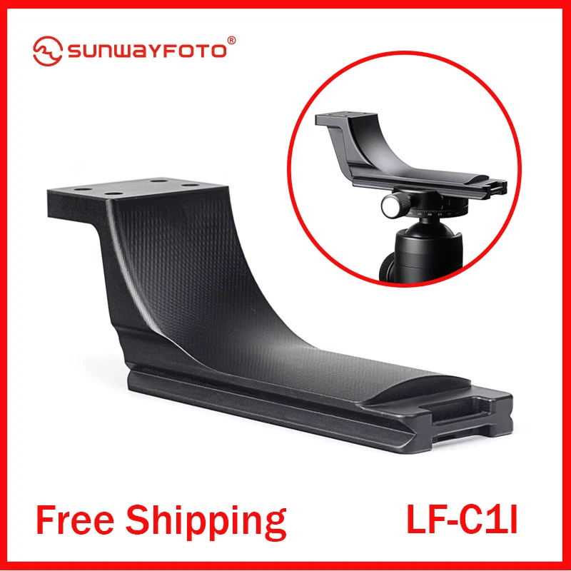 SUNWAYFOTO LF-C1I Tripod Quick Release Plate Telephoto Lens Replacement Foot Tripod Plate Telephoto Lens Support for Canon Lens