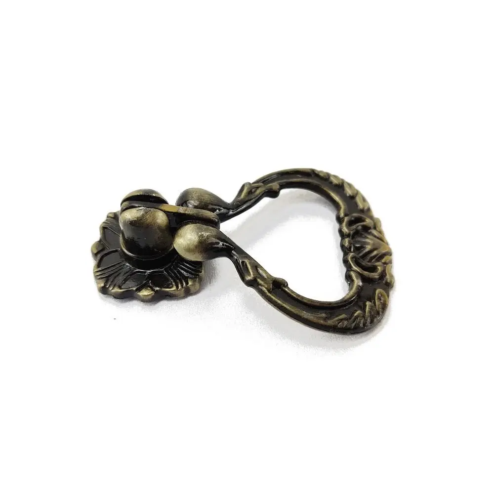 Chinese Antique Zinc Alloy Pendant Handle Retro Style Delicate Continental Cabinet Door Handle Multifunction Pull Ring