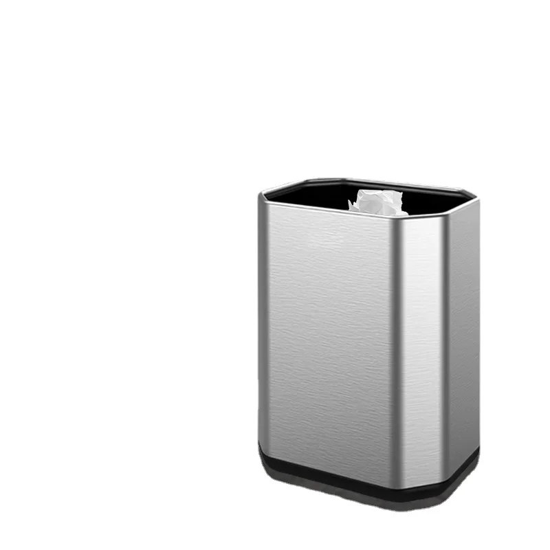 

XL Family Bedroom Bathroom Narrow Gap Shaped Stainless Steel Trash Can