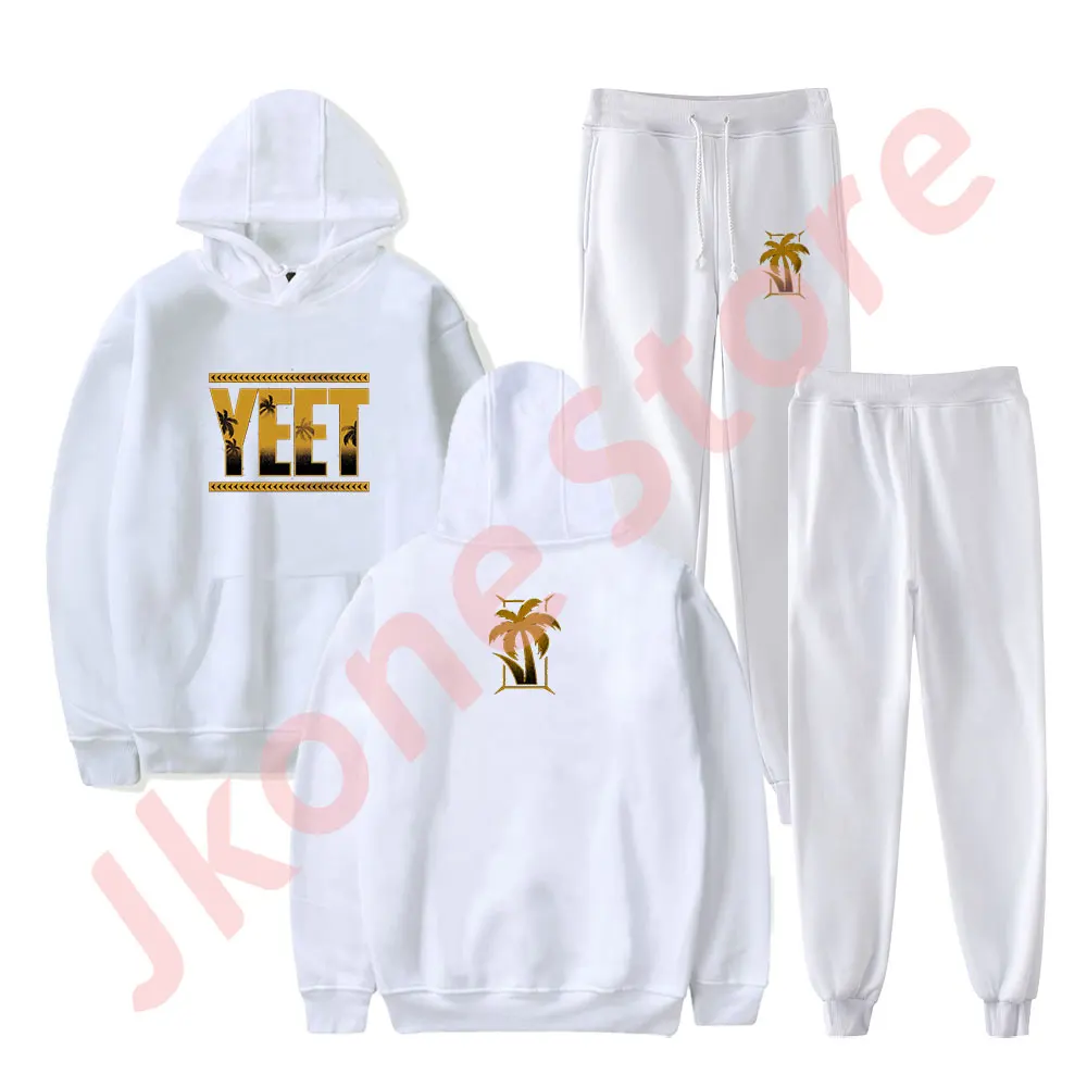 Jey Uso Golden Yeet Hoodies Jogger Pants Set Cosplay Women Men Fashion Casual Streetwear Sweatshirts