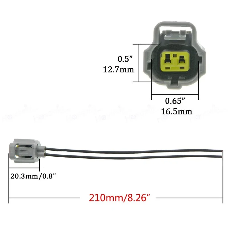 Coolant Temperature Sensor Connector Pigtail Harness Plug For Toyota 158-0421