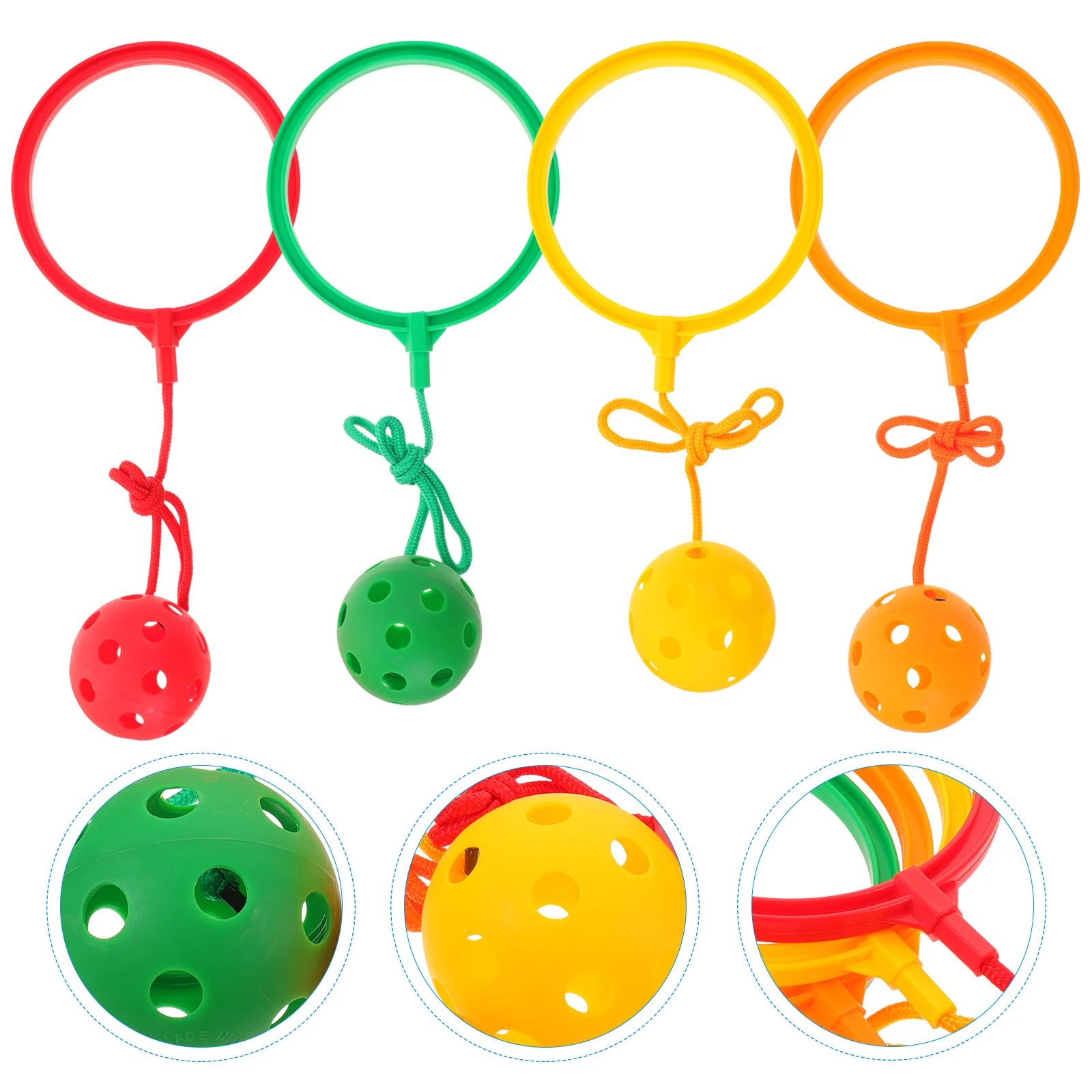 4-teiliger springender Ball für Kinder, einzelner Fuß, der die Wackeln spielt, Schaukel, springender Fitnessring