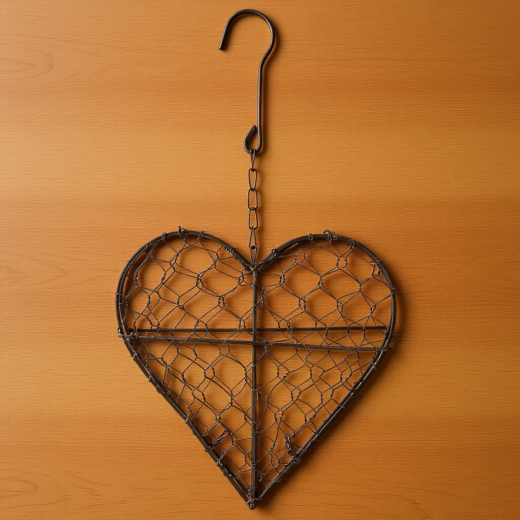 

Подвесная корзина в форме сердца, металлический каркас, сочный горшок для растений, настенный горшок для растений, украшение для дома и сада