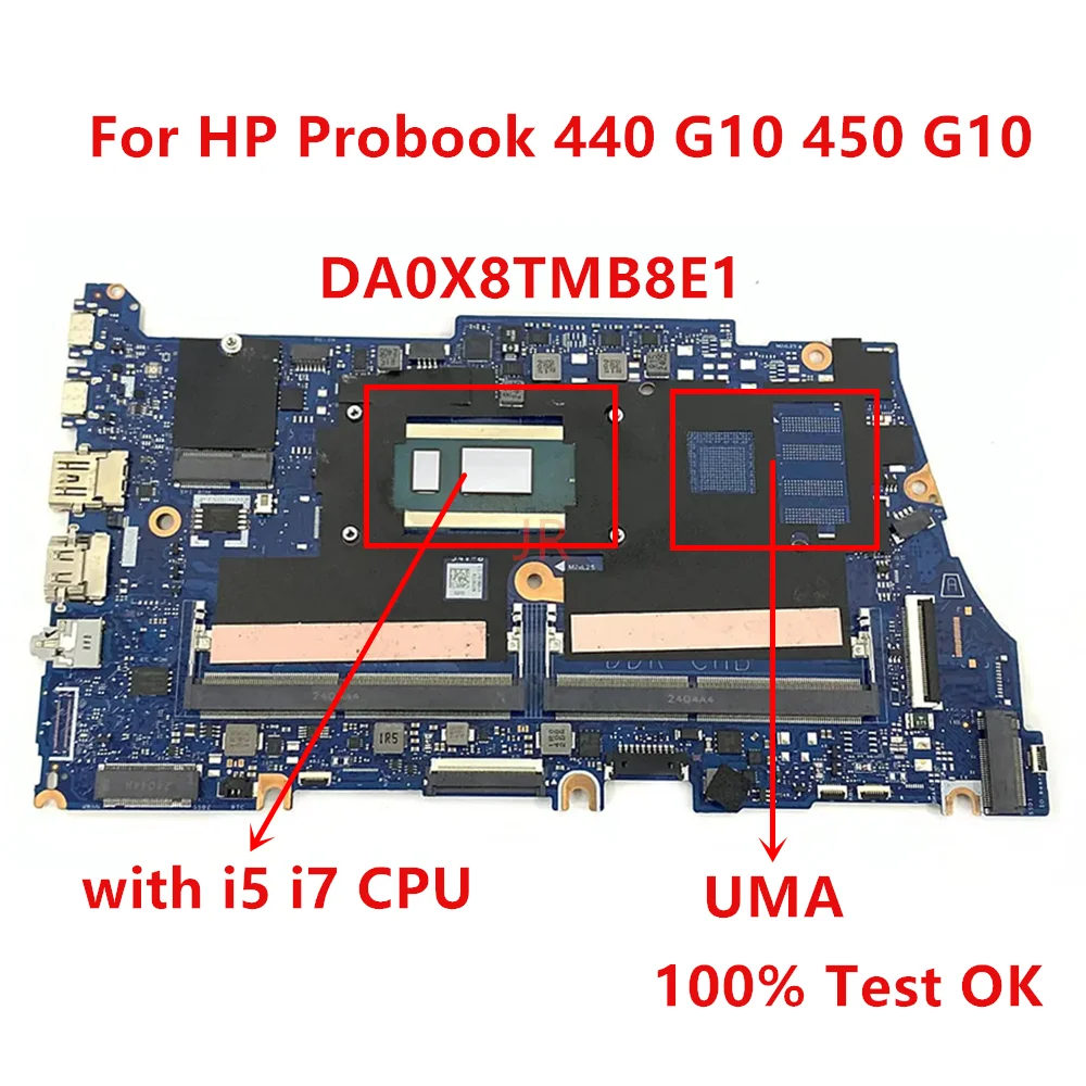 

DA0X8TMB8E1 Mainboard For HP Probook 440 G10 450 G10 Laptop UMA Motherboard with I5-1335U I7-1355U CPU 100% Test OK