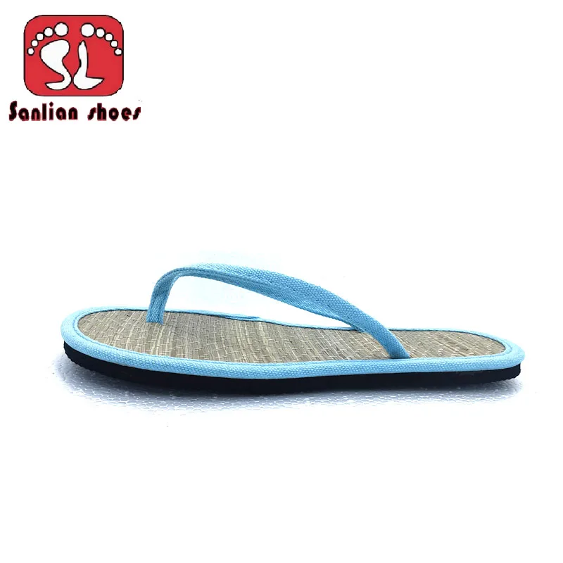 Sandal wanita, sandal datar wanita, rotan, Nyaman anti selip, sandal jepit bambu, sandal mode kamar tidur