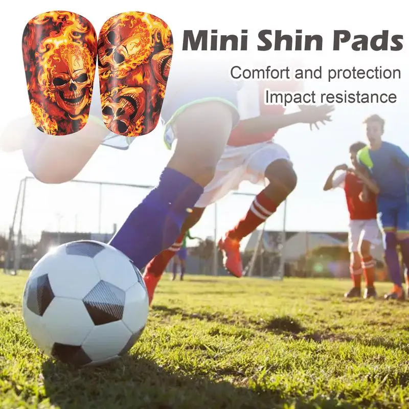 Small Shin Pads Comfortable Tiny Football Pads 2pcs Comfortable Small Football Pads Ultra Miniature Soccer Guards Extra Small