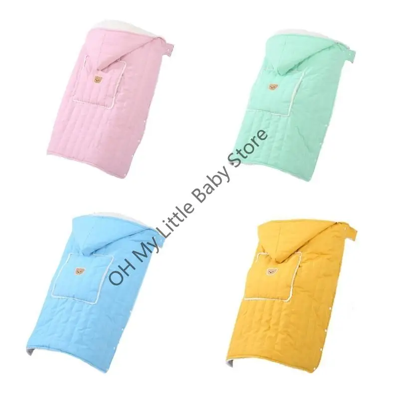 

M76C теплое флисовое одеяло для колясок, зимнее одеяло для колясок, ветрозащитное одеяло, спальный мешок для новорожденных, для