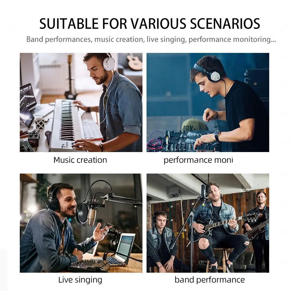 Universal XLR To 3.5mm Headphone Amplifier No Interference HiFi Sound Quality With Output Volume Control For Music Lover